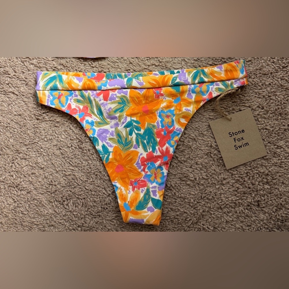 NWT Stone Fox Swim Floral Yucca Bikini Bottoms